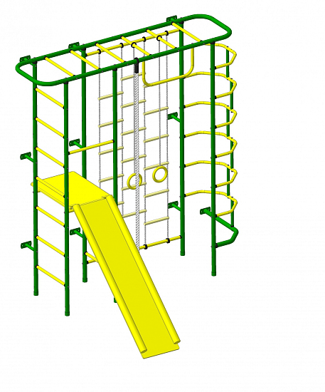 Детский спортивный комплекс ДСК "Пионер-С7С" зеленый-желтый
