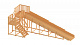 картинка Заливная деревянная горка «Снежинка-2» от магазина Лазалка