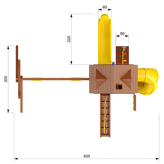 Детский игровой комплекс Fort-3